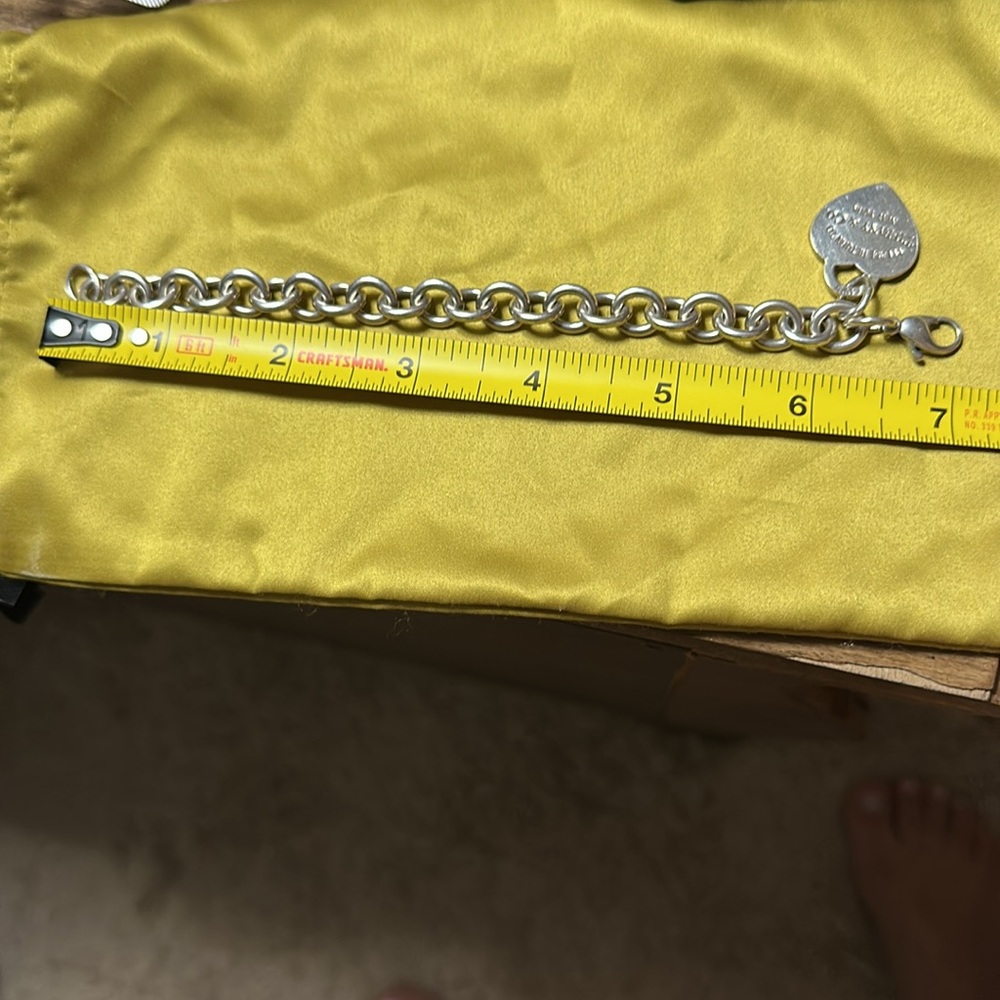Tiffany & Co. Silver Heart Charm Bracelet - Picture 7 of 7